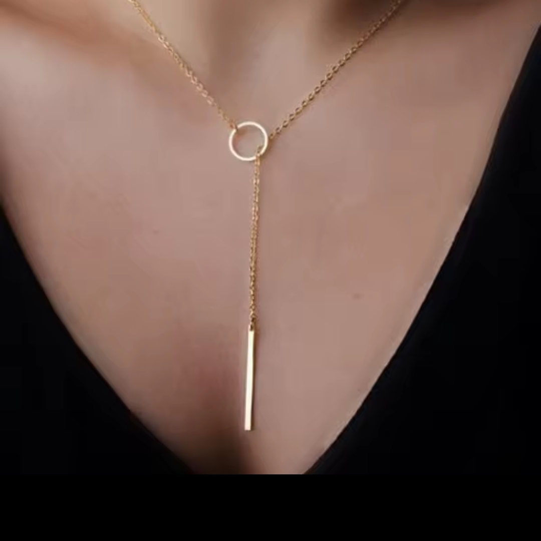 18 Kt Gold Over Titanium Necklace